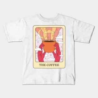 The Coffee Tarot Card Kids T-Shirt